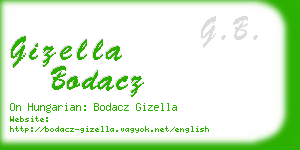 gizella bodacz business card